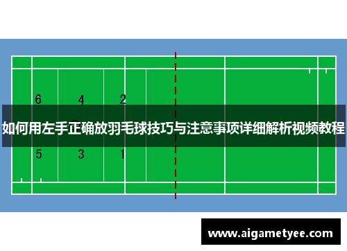 如何用左手正确放羽毛球技巧与注意事项详细解析视频教程